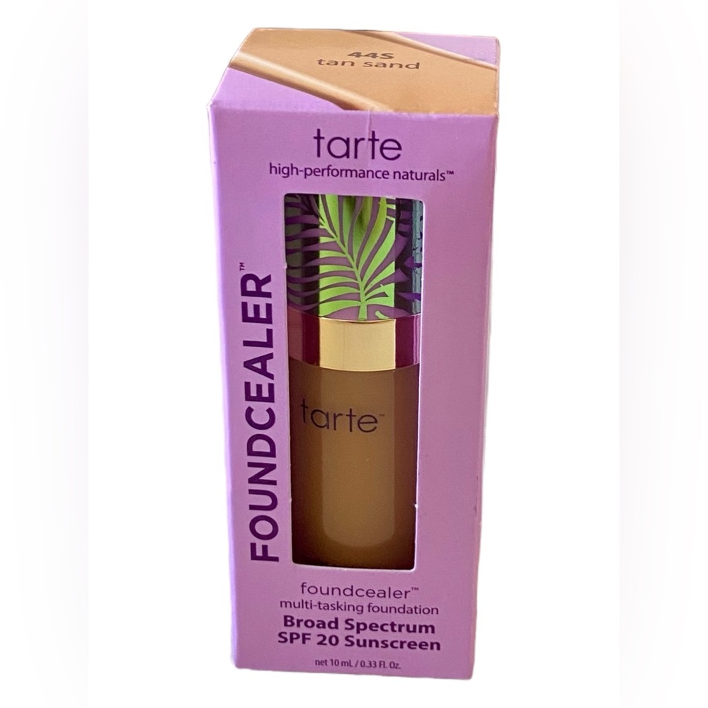 💎 Tarte 445S Tan Sand Babassu Foundcealer Foundation Broad Spectrum SPF 20